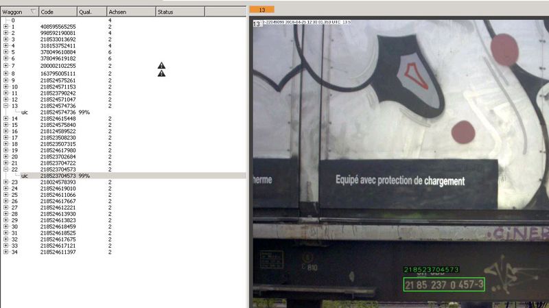 Numbercheck Videotor Schiene